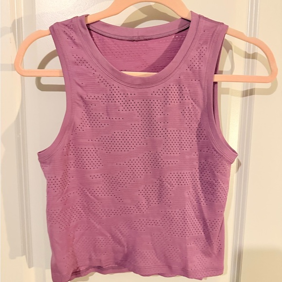 lululemon athletica Tops - lululemon athletica Perforated Workout Tank - Lavender Purple